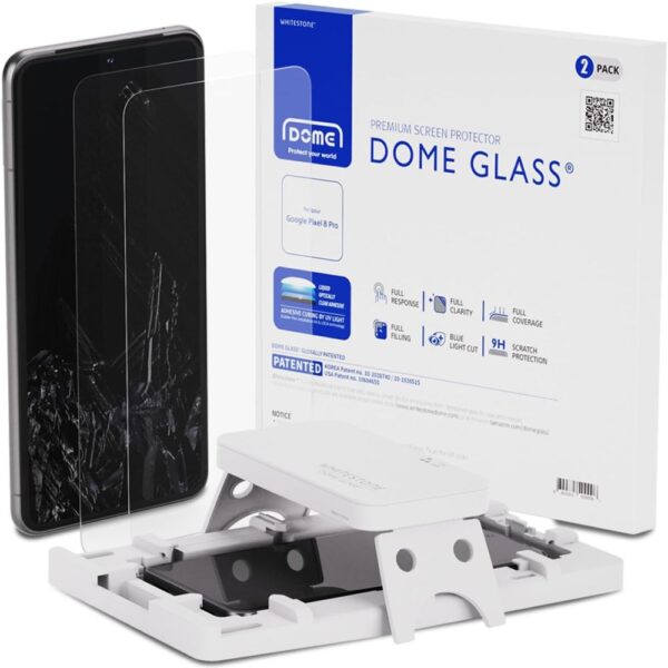 TEMPERED GLASS WHITESTONE DOME GLASS 2-PACK GOOGLE PIXEL 8 PRO CLEAR