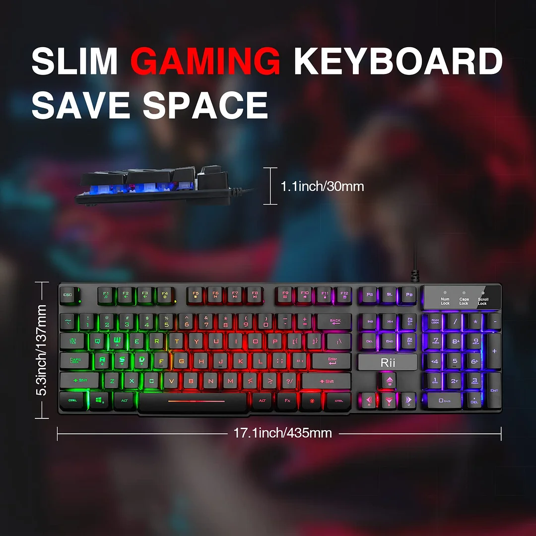 Rii RK100+ Ενσύρματο Gaming Πληκτρολόγιο - Image 6