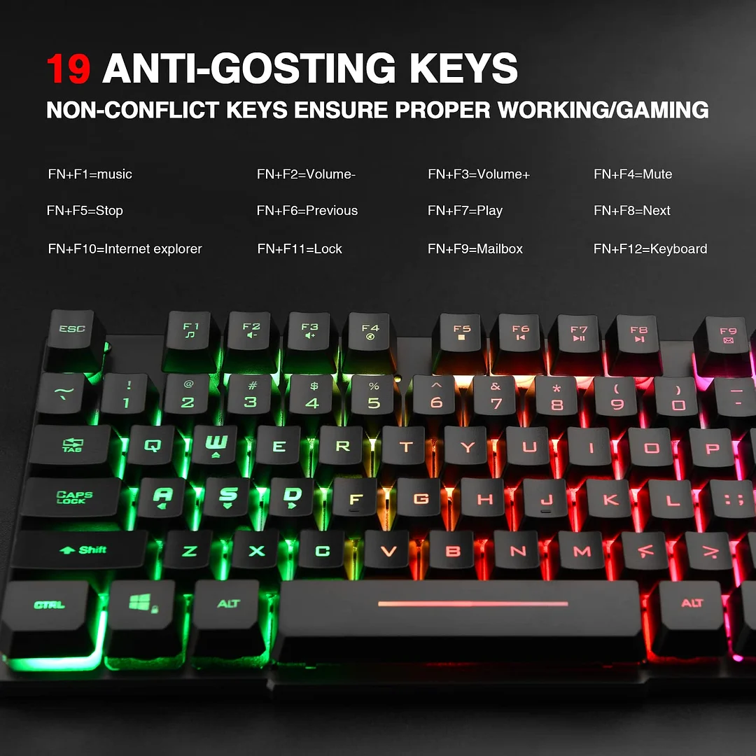 Rii RK100+ Ενσύρματο Gaming Πληκτρολόγιο - Image 2