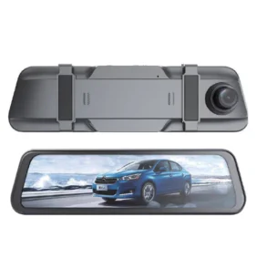 DVR911 car video recorder in the mirror Full HD G-sensor with reversing camera - gray