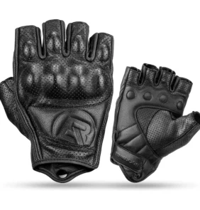 Rockbros 16220006004 XL leather motorcycle gloves - black