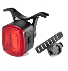 Rockbros Q2S LED rear bicycle light with intelligent stop system + USB-C - USB-A cable - black