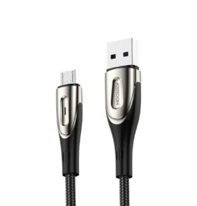 Joyroom S-M411 3A 2m USB-A - micro USB cable with charging indicator - black