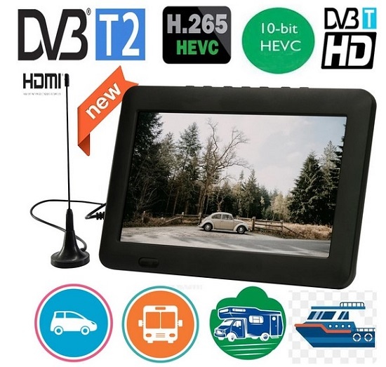 OEM LEADSTAR D8 8" TFT Portable Digital TV ATSC DVB-T2