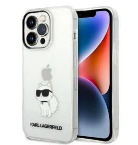 Karl Lagerfeld Ikonik Choupette case for iPhone 14 Pro - transparent