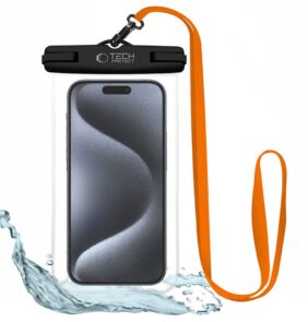 TECH-PROTECT UWC7 UNIVERSAL WATERPROOF CASE 6.9 INCH BLACK/ORANGE