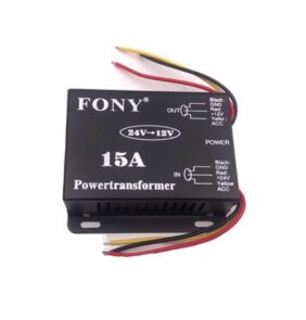 Μετασχηματιστής και μετατροπέας τάσης - 24V σε 12V - 15A - 000477