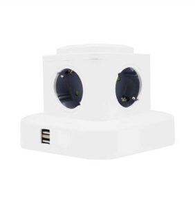Κάθετο πολύπριζο 4 θέσεων - Σούκο - 2USB - 3m - RC-G4P - 004130