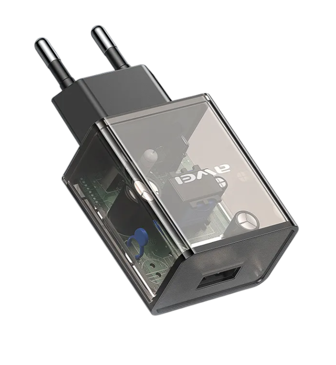 Αντάπτορας φόρτισης με καλώδιο Lightning - C9L - Fast Charge - 2.4A - AWEI - 005678 - Image 2