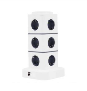 Κάθετο πολύπριζο 12 θέσεων - Σούκο - 2USB - 3m - RC-G12P - 012135