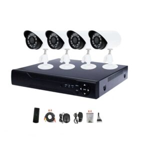 Ενσύρματο καταγραφικό δικτύου με 4 κάμερες - CCTV Security Recording System - 020231