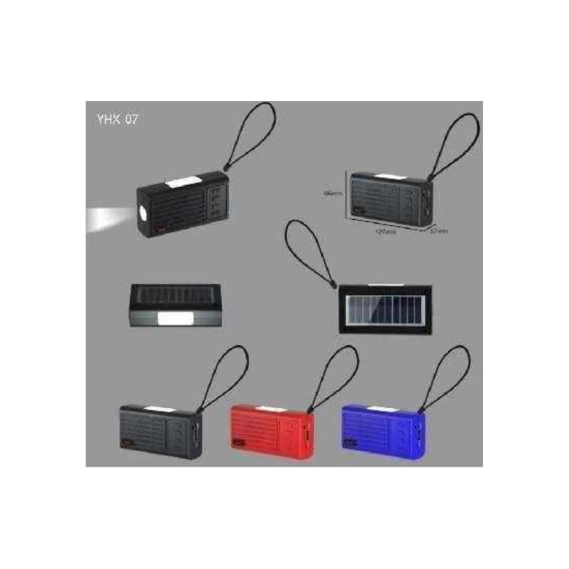 Ασύρματο ηχείο Bluetooth με ηλιακό πάνελ - YHX-07 - 040070 - Black - Image 2