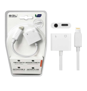 Αντάπτορας για iOs 2in1 - Lightning σε έξοδο Jack & φόρτισης - T57 - 096087