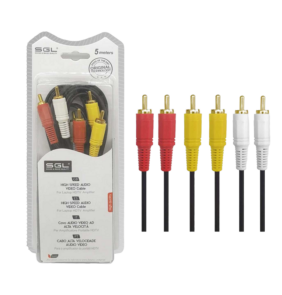 Kαλώδιο RCA - 306A - 3xRCA male/3xRCA male - 5m - 096117