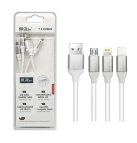 Καλώδιο φόρτισης & data 3in1 - Fast Charge - FB3 - 1.2m - 099231
