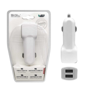 Φορτιστής αναπτήρα αυτοκινήτου με 2 θύρες USB - V2 - 099729