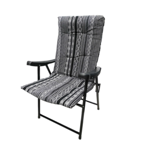 Πτυσσόμενη καρέκλα camping - 1297-50 - 100014 - Black/White