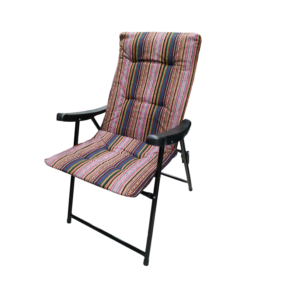 Πτυσσόμενη καρέκλα camping - 1297-50 - 100014 - Pink/Beige