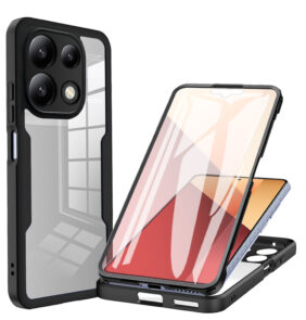 Techsuit - ColorVerse 360 Series + Screen Protector -Xiaomi Redmi Note 13 Pro 4G / Poco M6 Pro 4G - Black