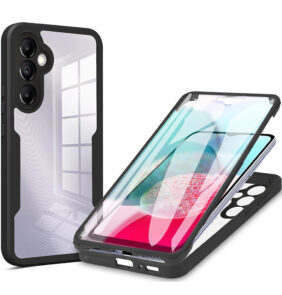 Techsuit - ColorVerse 360 Series + Screen Protector - Samsung Galaxy A14 4G / A14 5G - Black