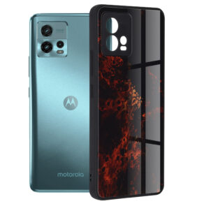 Techsuit - Glaze Series - Motorola Moto G72 - Red Nebula