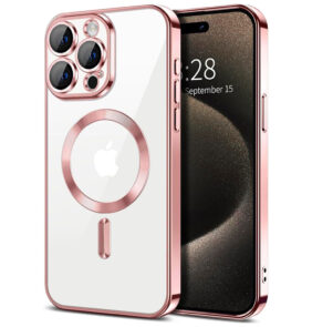 Techsuit - Luxury Crystal MagSafe - iPhone 15 Pro - Pink