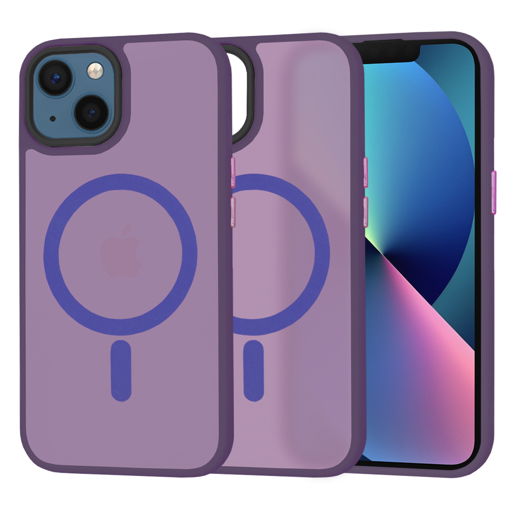 Techsuit - HaloFrost MagSafe Series - iPhone 13 - Deep Purple