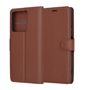 Techsuit - Leather Folio - Xiaomi Redmi Note 13 5G - Brown