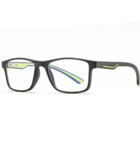 Techsuit - Anti-Blue Light Glasses Reflex TR90 (F2388) - Rectangular - Sand Black / Green