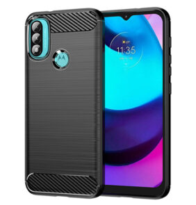 Techsuit - Carbon Silicone - Motorola Moto E20 / Moto E30 / Moto E40 - Black