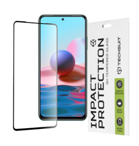 Techsuit - 111D Full Cover / Full Glue Glass - Xiaomi Redmi Note 10 4G / Note 10S / Poco M5s - Black