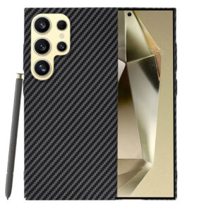 Techsuit - Carbonite FiberShell - Samsung Galaxy S24 Ultra - Black