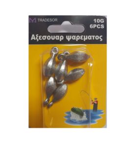Βαρίδια αλιείας με θηλιά - 10gr - 4pcs - 830163