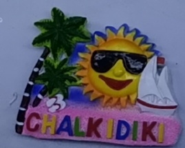 Tουριστικό μαγνητάκι Souvenir – Σετ 12pcs - Resin Magnet - Chalkidiki - 678099 - Image 2