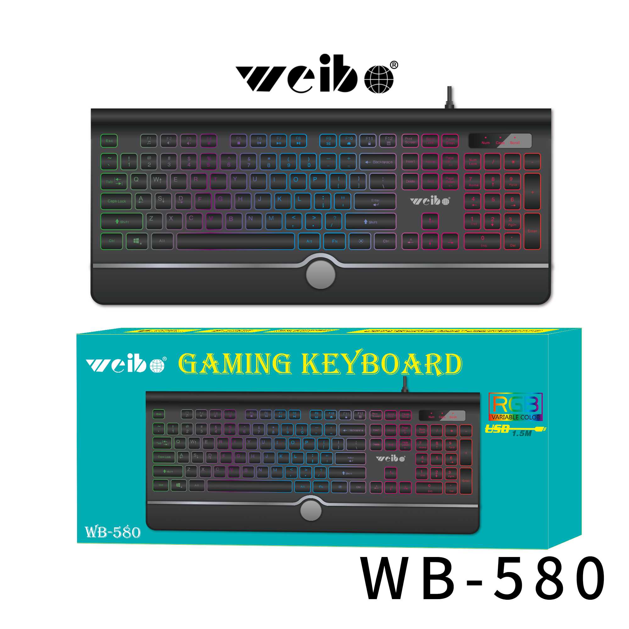 Ενσύρματο πληκτρολόγιο - Weibo - WB-580 - 655808 - Image 2