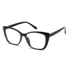 Techsuit - Anti-Blue Light Glasses Reflex PC (PC28016-C1) - Cat Eye - Black