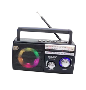 Επαναφορτιζόμενο ραδιόφωνο - LED - RX-M77D - 180185 - Black