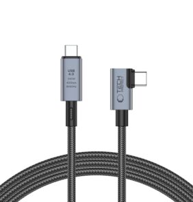 TECH-PROTECT ULTRABOOST MAX ”L” USB 4.0 8K 40GBPS TYPE-C CABLE PD 240W 150CM GREY