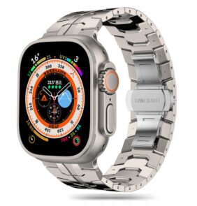 TECH-PROTECT STAINLESS LINE APPLE WATCH 8 / 9 / 10 / 11 / SE / ULTRA (44 / 45 / 46 / 49 MM) TITANIUM