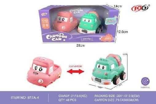 Παιδικό όχημα - 2in1 - Cartoon Car - 817A-4 - 345272 - Image 2