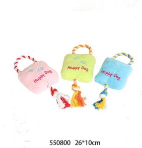 Λούτρινο παιχνίδι σκύλου με σχοινί - 26x10cm - 550800