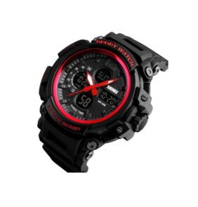 Ψηφιακό/αναλογικό ρολόι χειρός – Skmei - 1343 - Red