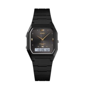 Ψηφιακό/αναλογικό ρολόι χειρός - Skmei - 1604 - Black/Black