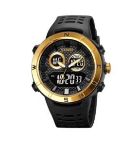 Ψηφιακό/αναλογικό ρολόι χειρός – Skmei - 2014 - Gold/Black