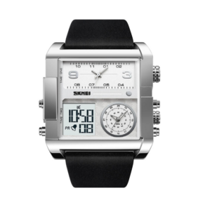 Ψηφιακό/αναλογικό ρολόι χειρός – Skmei - 2020 - Silver/White