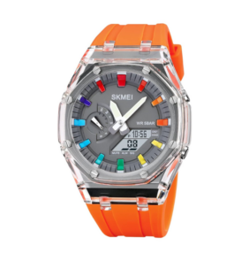 Ψηφιακό/αναλογικό ρολόι χειρός – Skmei - 2100 - Orange