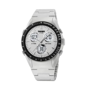 Ψηφιακό/αναλογικό ρολόι χειρός – Skmei - 2109 - Light Grey