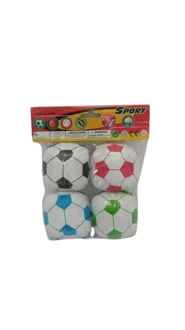 Σετ μαλακά μπαλάκια παιχνιδιού - No.3 - 4pcs - 0648-52 - 222067