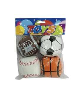 Σετ μαλακά μπαλάκια παιχνιδιού - No.2.5 - 4pcs - 0648-37 - 222070