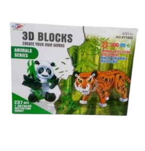 Συναρμολογούμενες φιγούρες DIY 3D - Ζώα της ζούγκλας - 237pcs - EVASY1002 - 222291